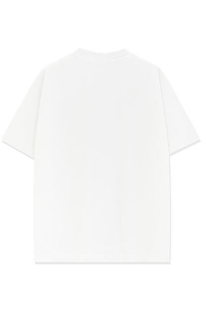 Keep Flying Tee – White | 240 GSM Oversized Fit