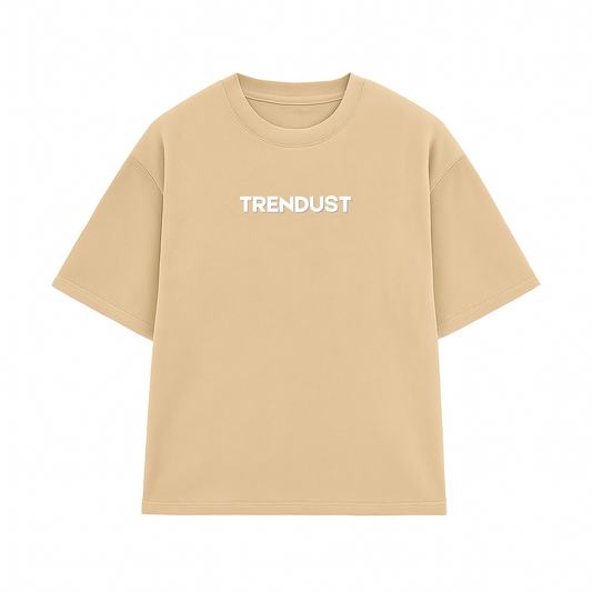 TRENDUST BEIGE OVERSIZED TEE