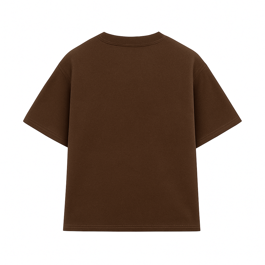 TRENDUST CHOCOLATEBROWN OVERSIZED TEE