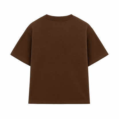 TRENDUST CHOCOLATEBROWN OVERSIZED TEE