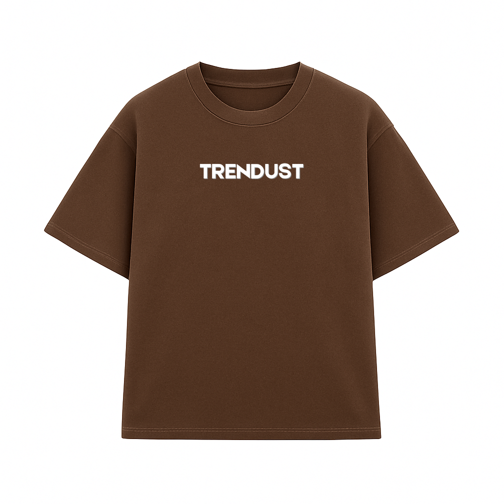 TRENDUST CHOCOLATEBROWN OVERSIZED TEE
